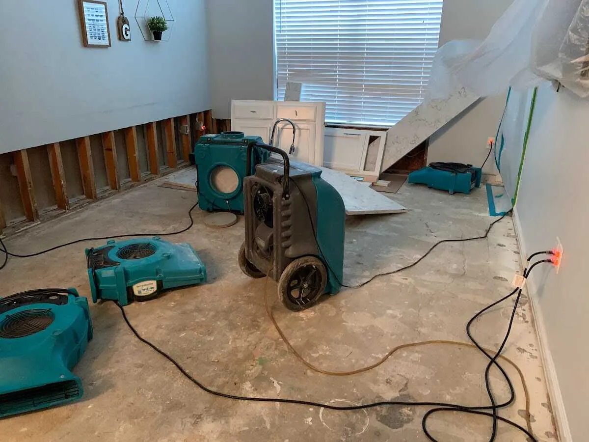 Dehumidifier in flood-cut room for Water Extraction & Removal in Calumet Park